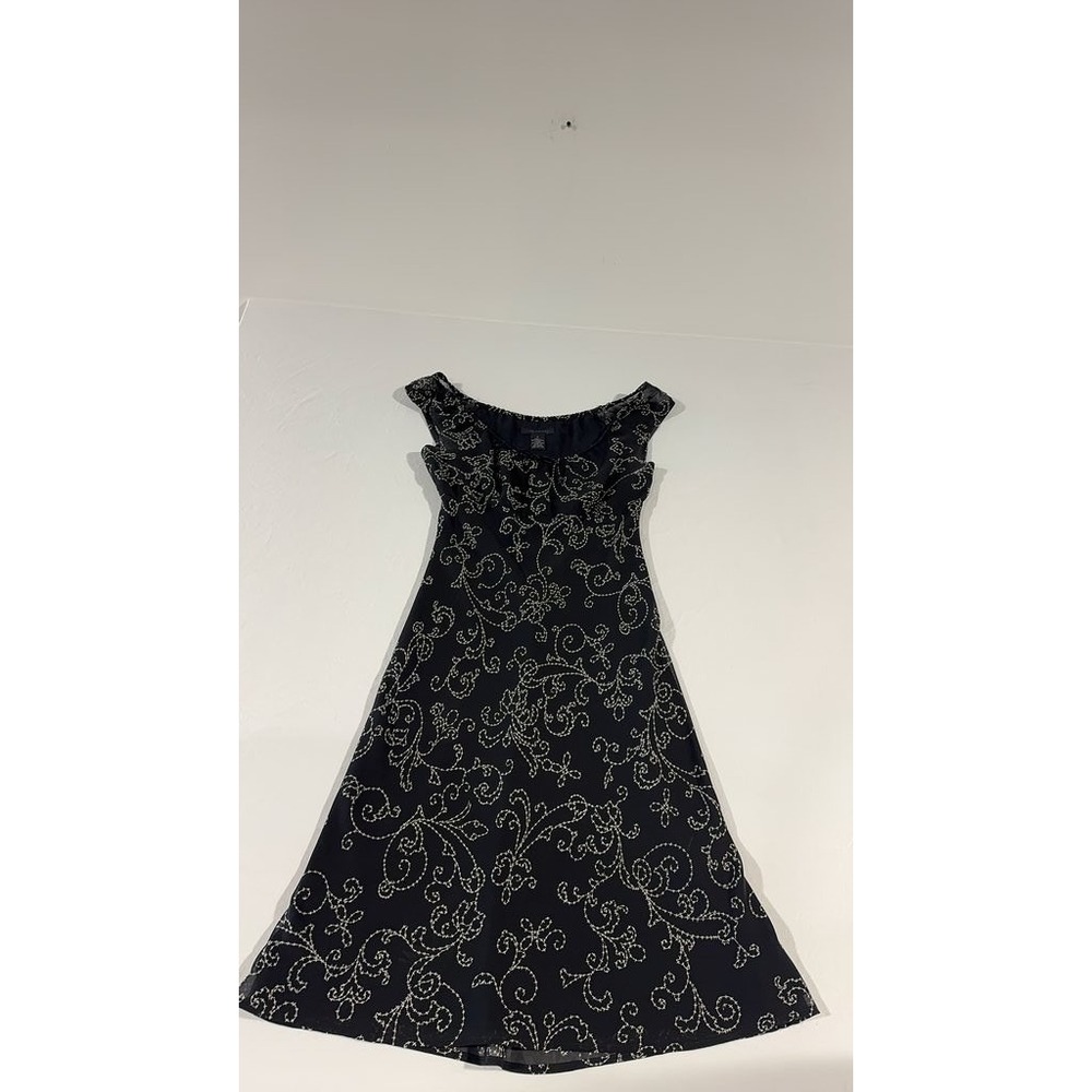 The Limited Black White Patterned Sleeveless Scoop Neck Dress Size 2 Modern